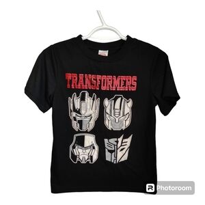 JELLYFISH KIDS Boys Transformers Black Graphic Tee Size Large